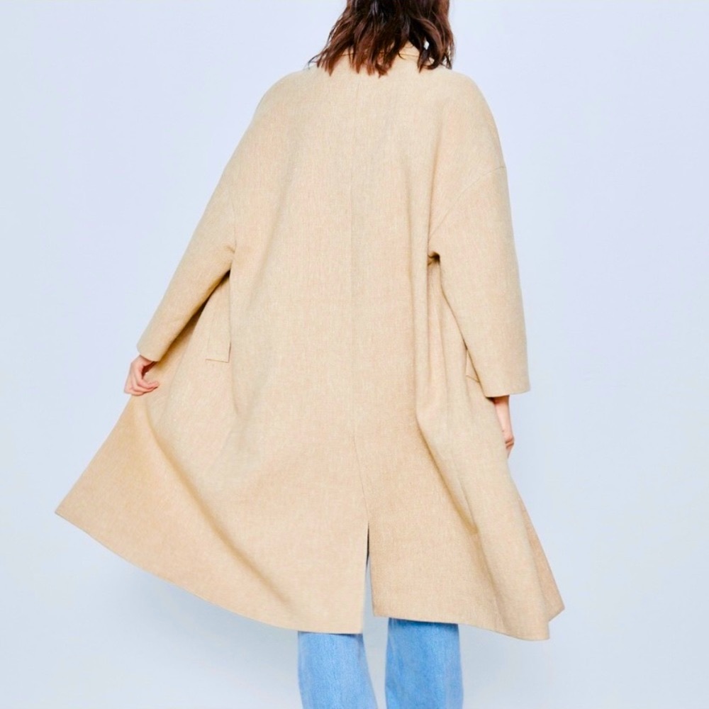 🆕✨ TAUPE BUTTONED RUSTIC COAT - Picture 8 of 11